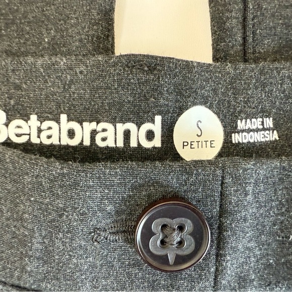 Betabrand Dress Yoga Pants Small Petite SP Bootcut Stretch Gray W0104 1059 - Picture 2 of 4